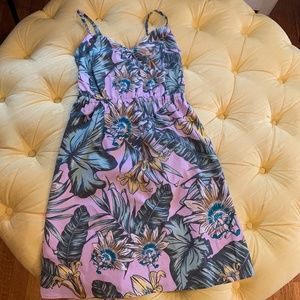 NWT JCREW floral summer purple dress xxs